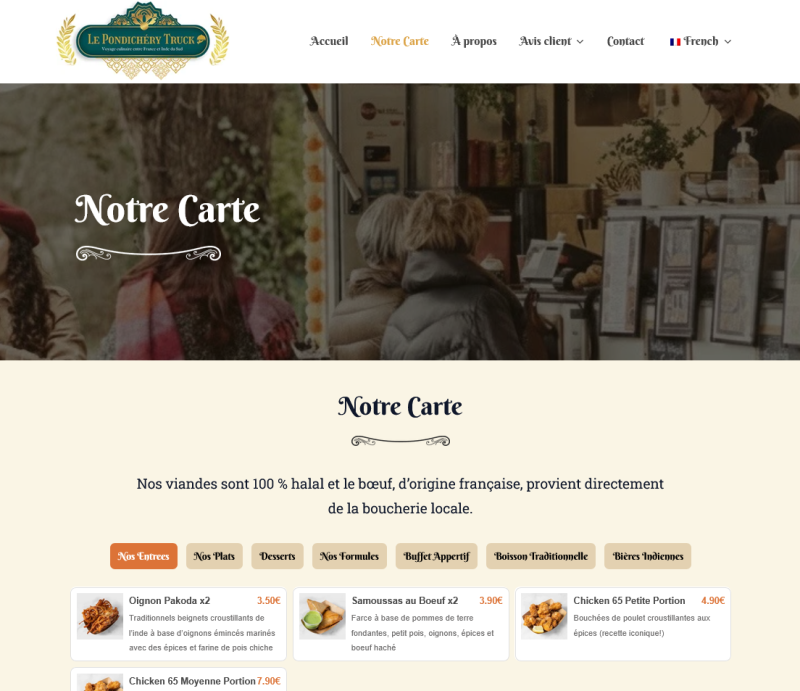 Le Pondichéry Truck - Paris - https://lepondicherytruck.com/
