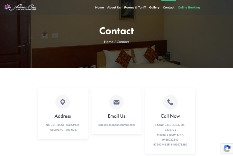 Hotel Pleasant Inn Pondicherry - https://hotelpleasantinn.com/